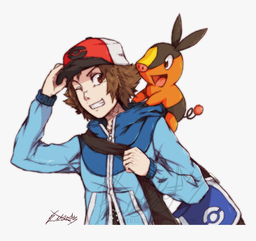 Pokemon Black And White Hilbert Deviantart, HD Png Download, Free Download