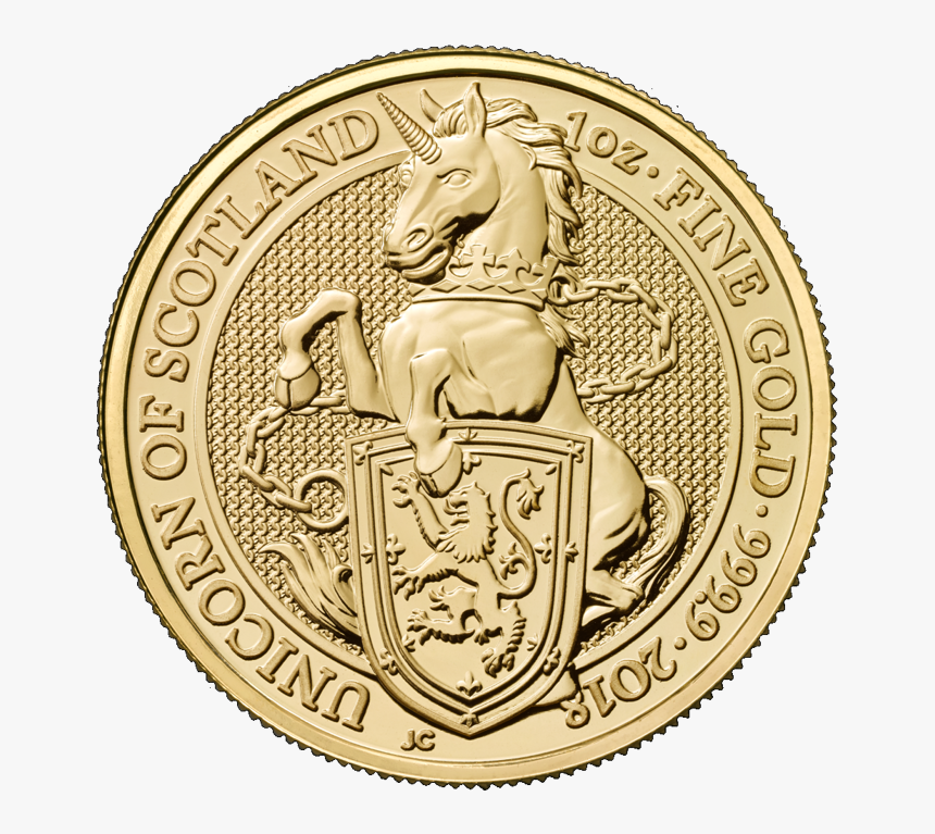 Unicorn Of Scotland Gold Coin, HD Png Download, Free Download