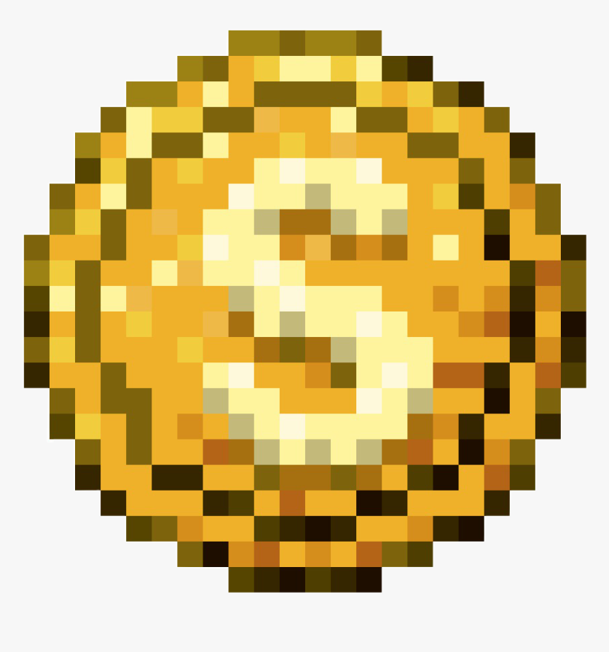 #coin #golden #goldcoin #s #$ #dollar #pixel #pixels - Gold Coin Pixel Png, Transparent Png, Free Download