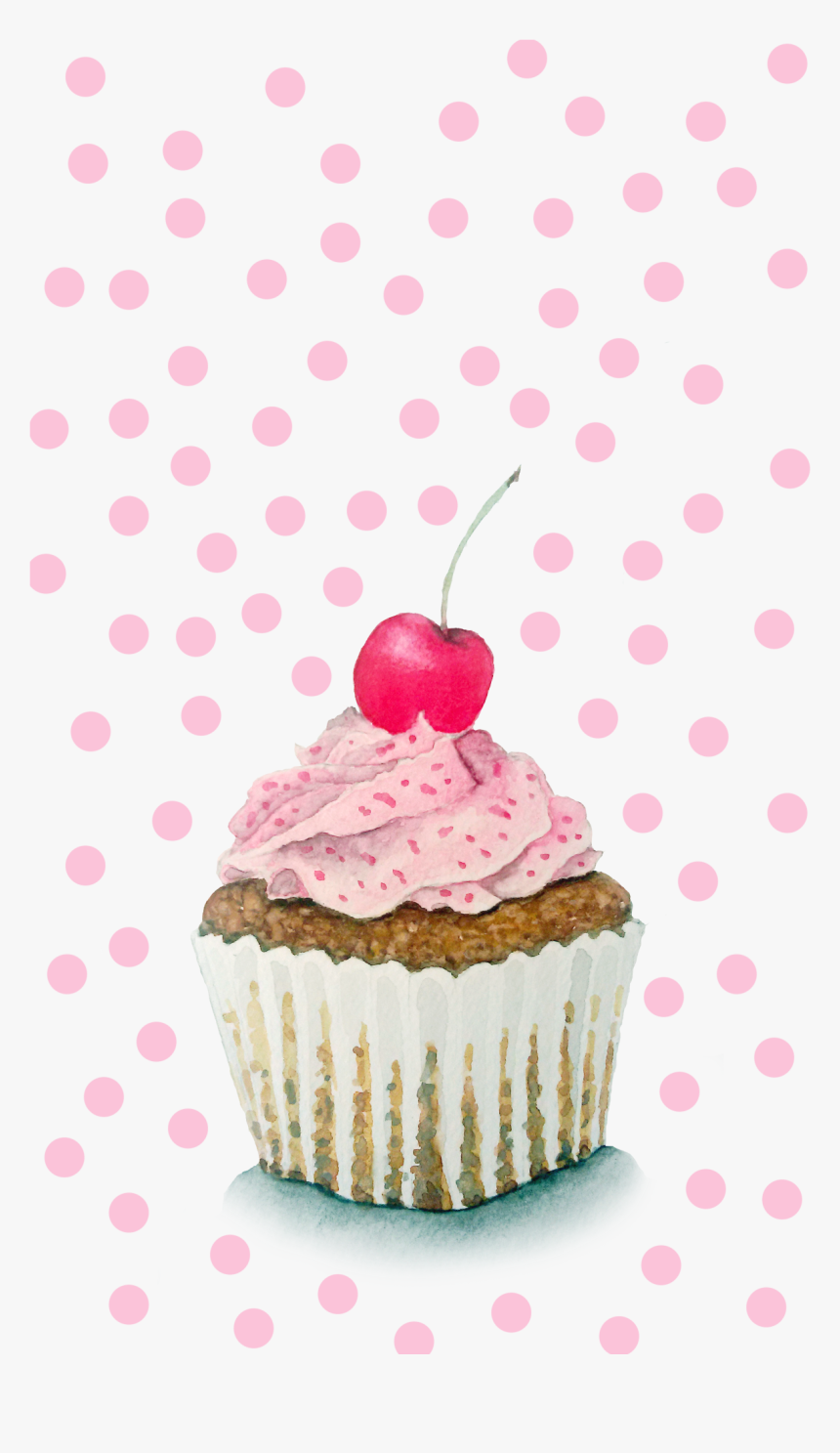 Pink Cupcake Png, Transparent Png, Free Download