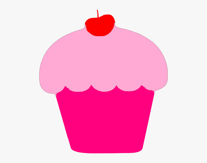 Transparent Straw Clipart - Cupcake Clipart Pink Png, Png Download, Free Download