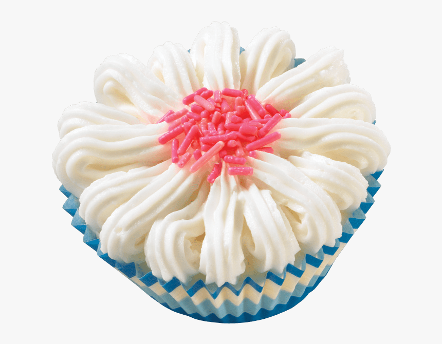 Pink Flower Ice Cream Cupcake - Ice Cream Cupcakes, HD Png Download, Free Download