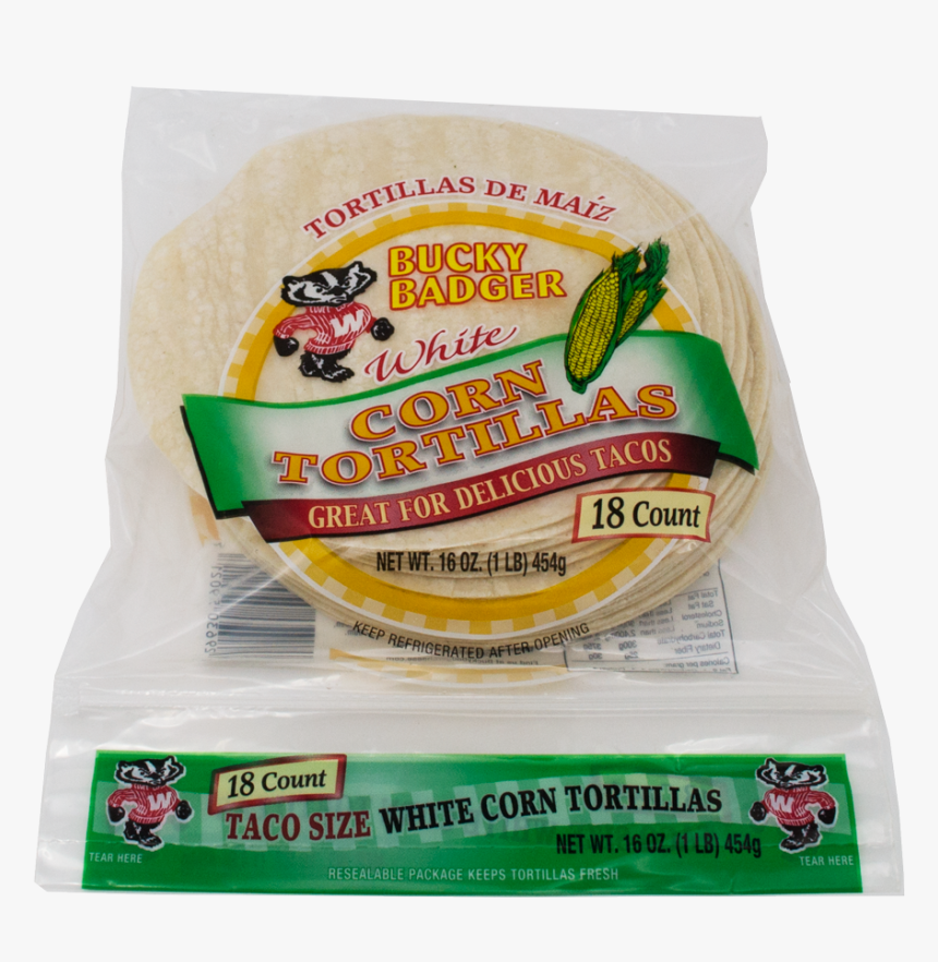 Bucky Badger White Corn Tortillas - Corn Tortilla, HD Png Download, Free Download