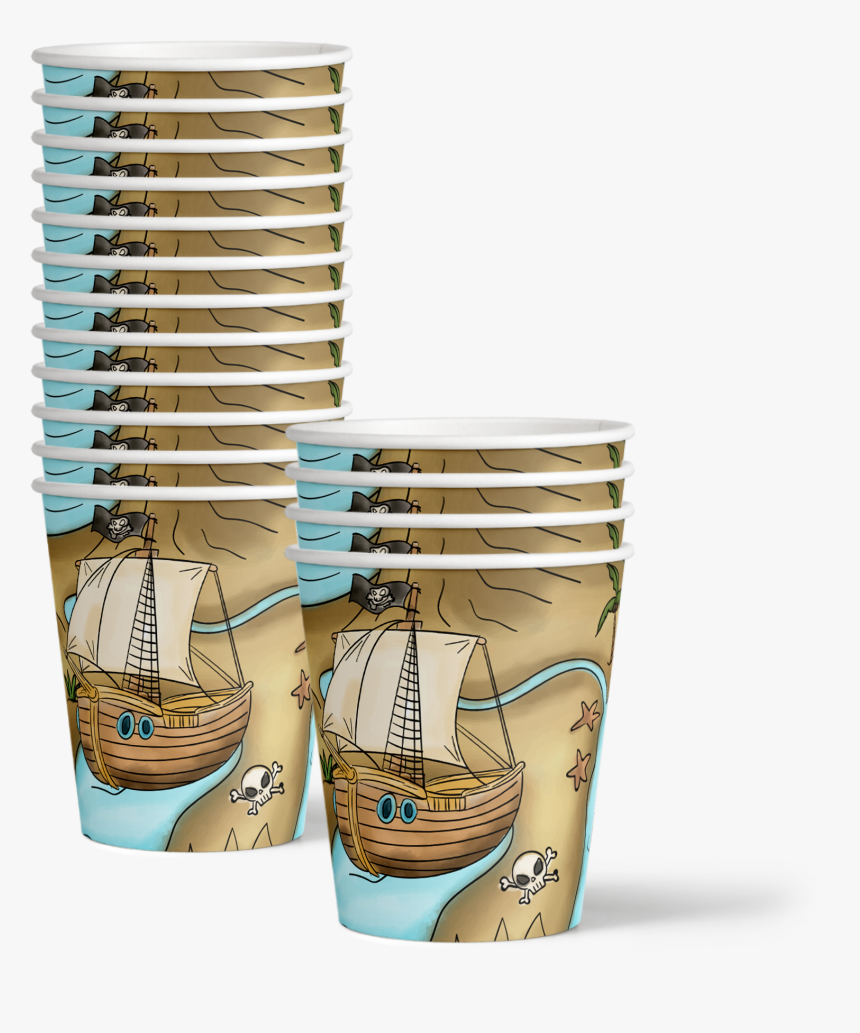 Pirate Treasure Map Birthday Party Tableware Kit For - Ceramic, HD Png Download, Free Download