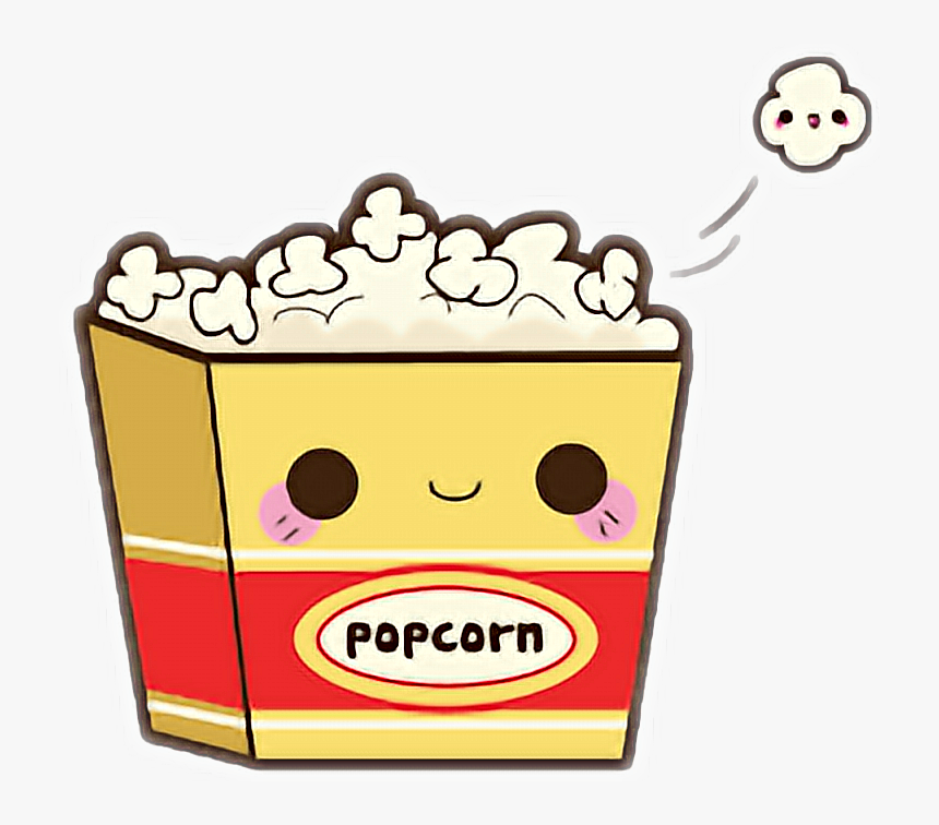 Cine Cute Sticker By Unstoppablegirl - Popcorn Kawaii Png, Transparent Png, Free Download