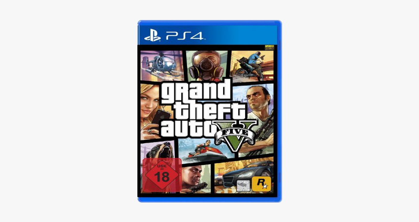 Gtaps4 - Gta V Game Box, HD Png Download, Free Download