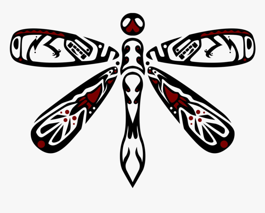 Dragonfly Tattoos High Quality Png - Dragonfly Tribal Design, Transparent Png, Free Download