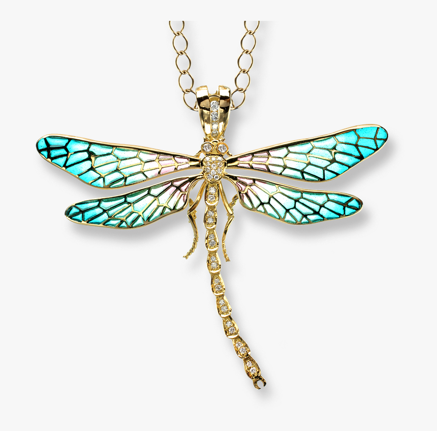 Carla Gold Dragonfly Necklace, HD Png Download, Free Download