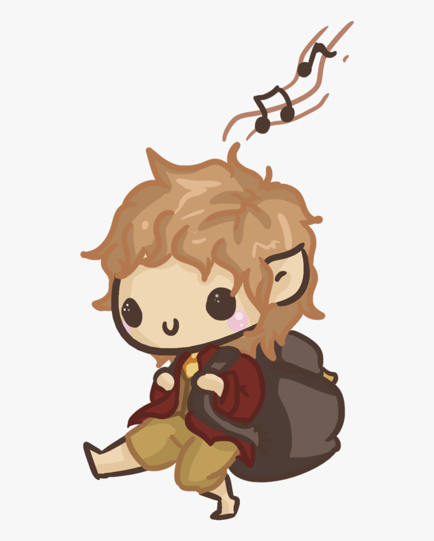 Bilbo Drawing - Hobbit Chibi, HD Png Download, Free Download