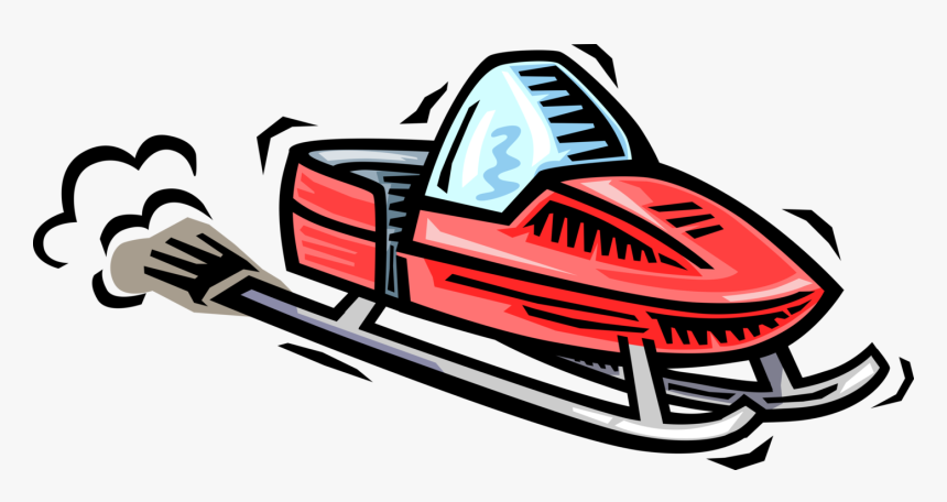 Vector Illustration Of Snowmobile Snowmachine Vehicle - Ski Doo Clip Art, HD Png Download, Free Download