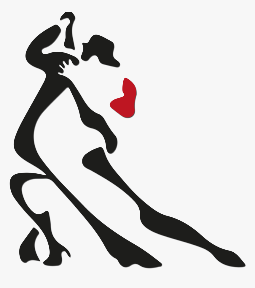 Neotango Vector Shadow 1200×1299 - Abstract Image Of A Tango Dancer Silhouette, HD Png Download, Free Download