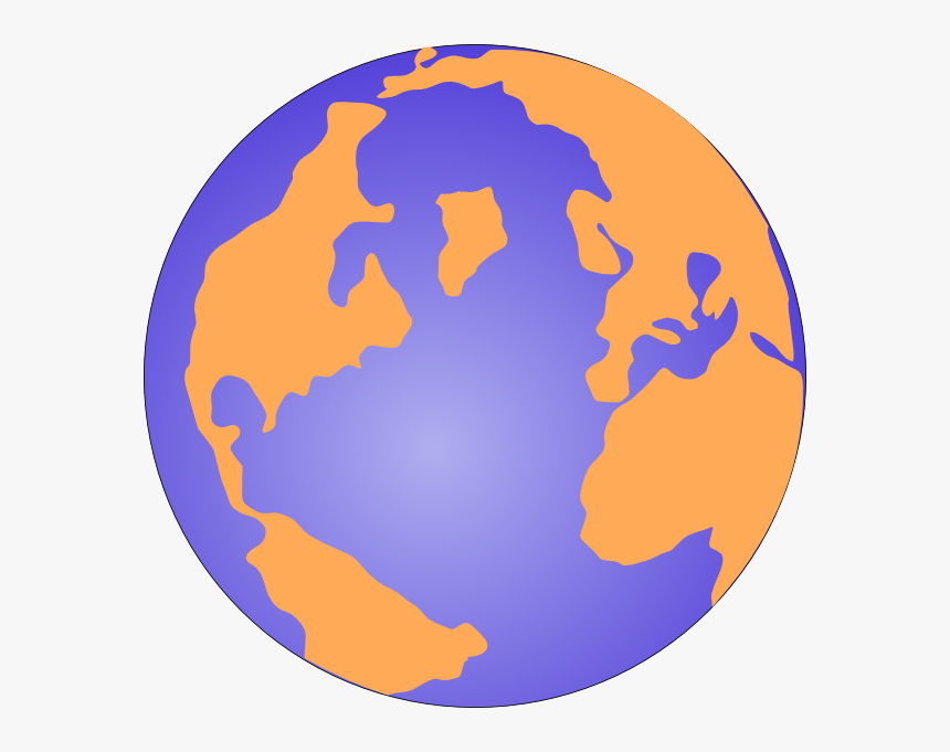 Clipart Globe Orange - Orange And Black Globe, HD Png Download, Free Download