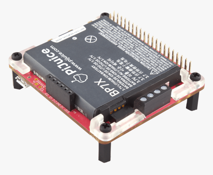 Pijuice Hat A Portable Power Platform For Every Raspberry - Electronic Component, HD Png Download, Free Download