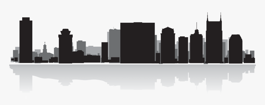 Nashville Skyline Silhouette Png, Transparent Png, Free Download