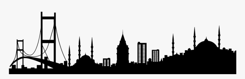 Skyline Silhouette Shanghai World Financial Center - Silhouette Istanbul, HD Png Download, Free Download