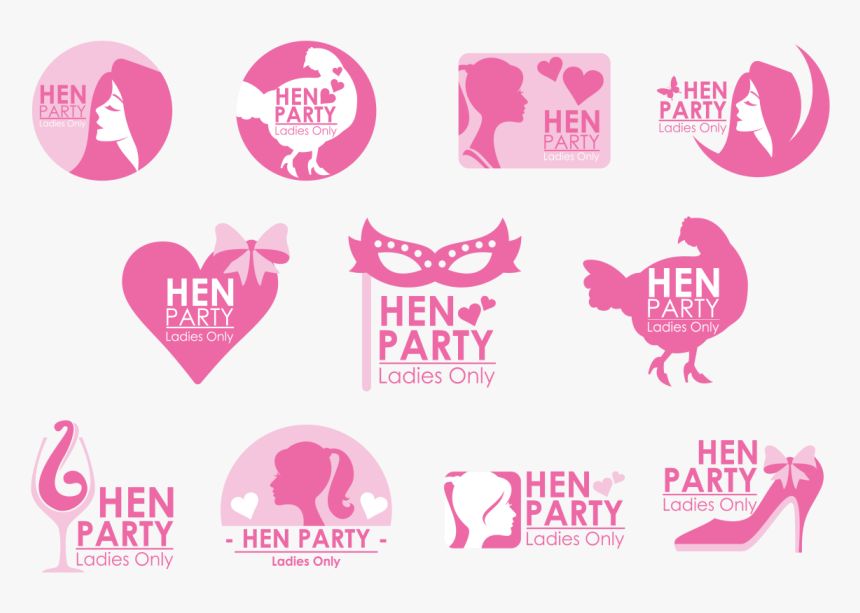 Hen Party Badges Vector Free Art Stock Graphics Images - Hen Party Transparent Background, HD Png Download, Free Download