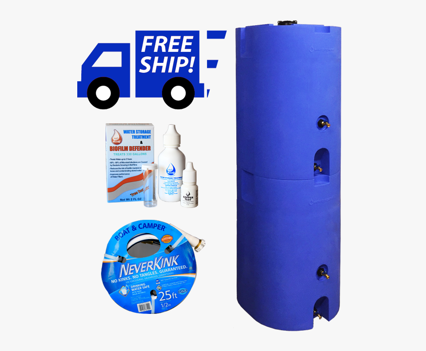 Two-tank Water Storage - Free Worldwide Shipping Banner, HD Png Download, Free Download