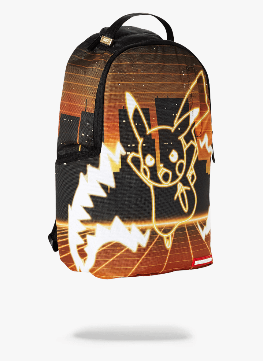 Sprayground Pokemon Pikachu Neon Shark Backpack - Sprayground Pikachu Neon Shark, HD Png Download, Free Download