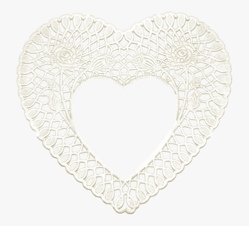 Forgetmenot Lace Hearts - Heart Doilies Crafts, HD Png Download, Free Download