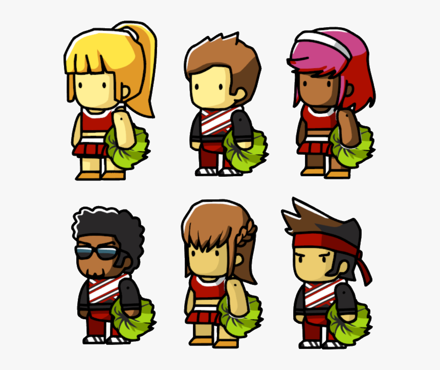 Cheerleader Female - Scribblenauts Cheerleader, HD Png Download, Free Download