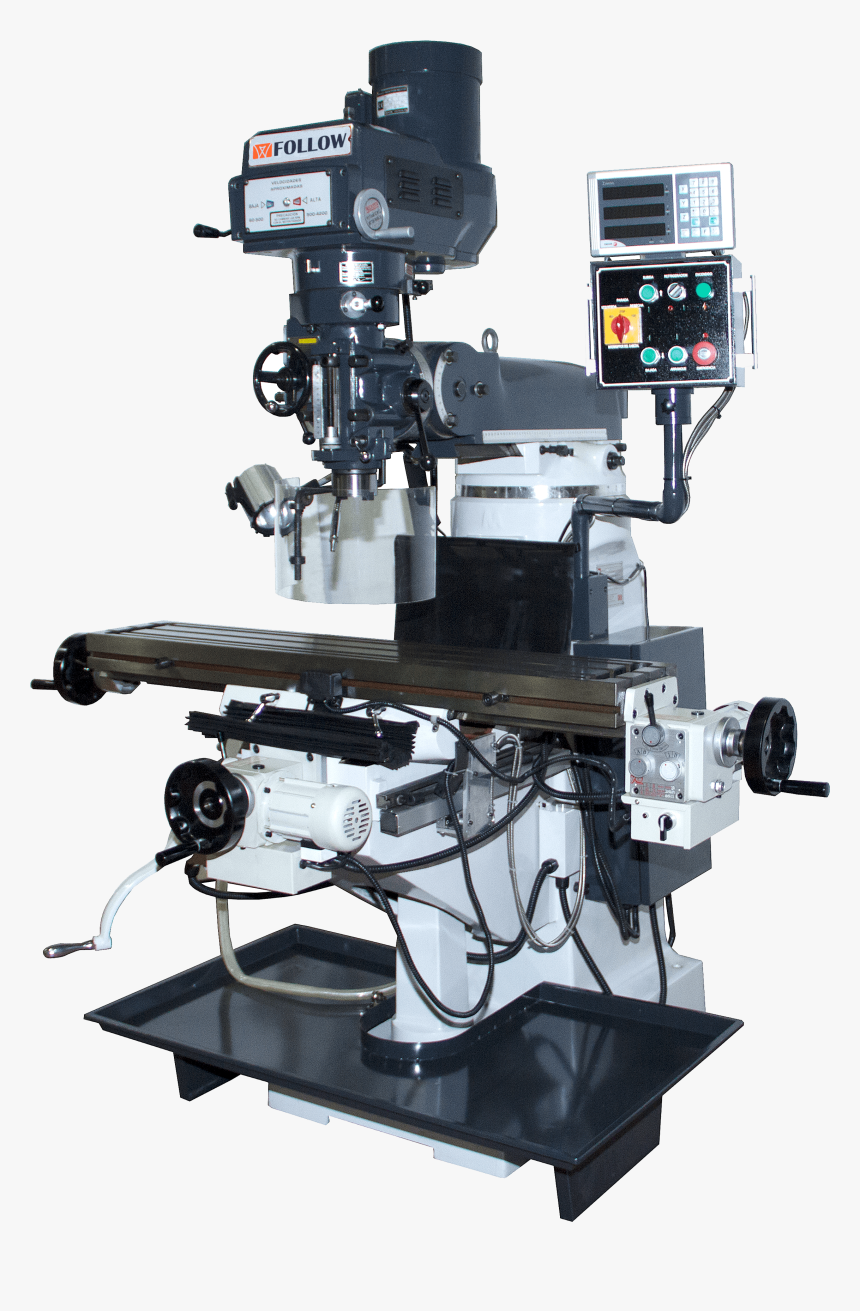 Vertical Turret Milling Machine Follow Ftv2 - Milling, HD Png Download, Free Download