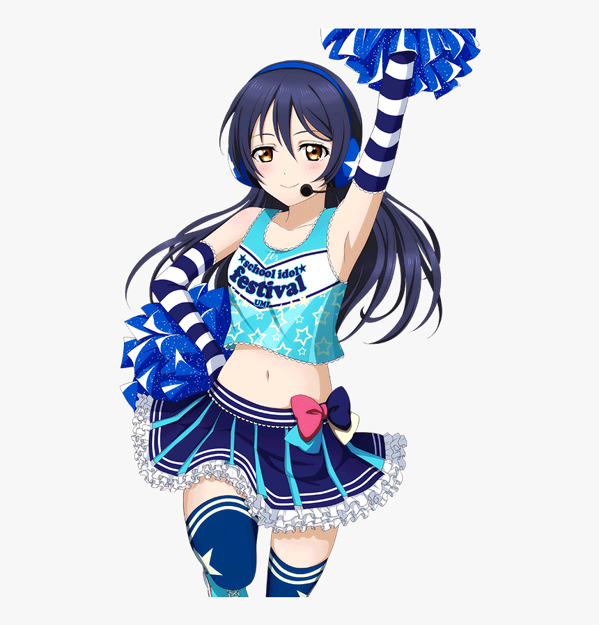 Transparent Anime Cheerleader - Love Live Umi Cheerleader, HD Png Download ...