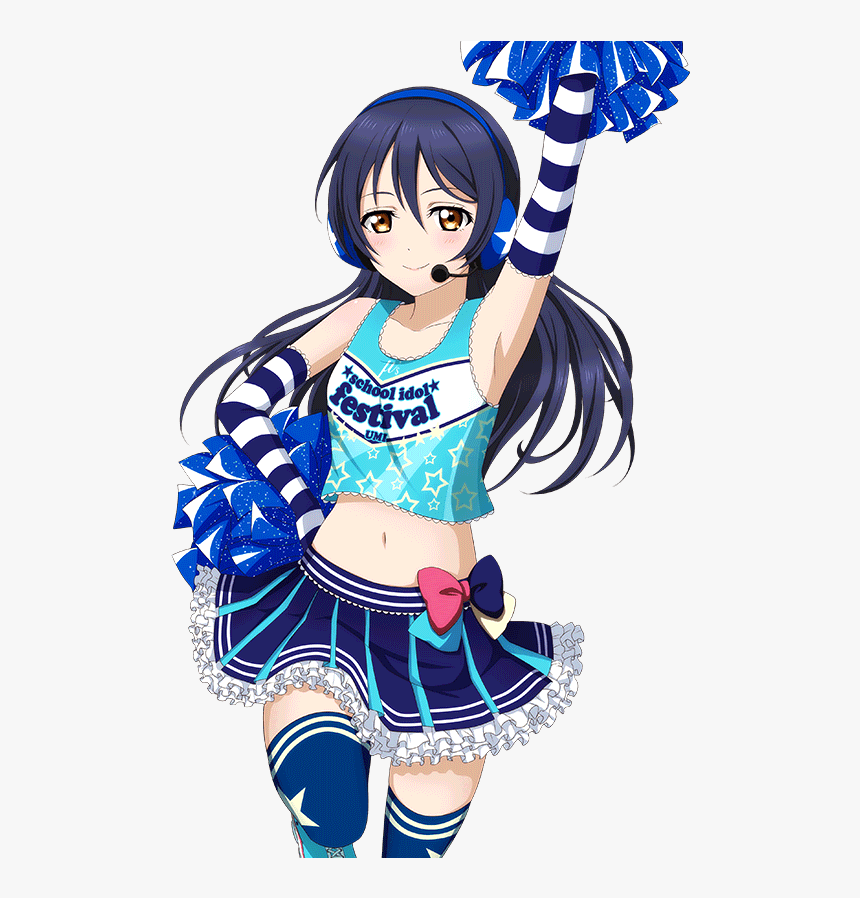 Transparent Anime Cheerleader - Love Live Umi Cheerleader, HD Png Download, Free Download