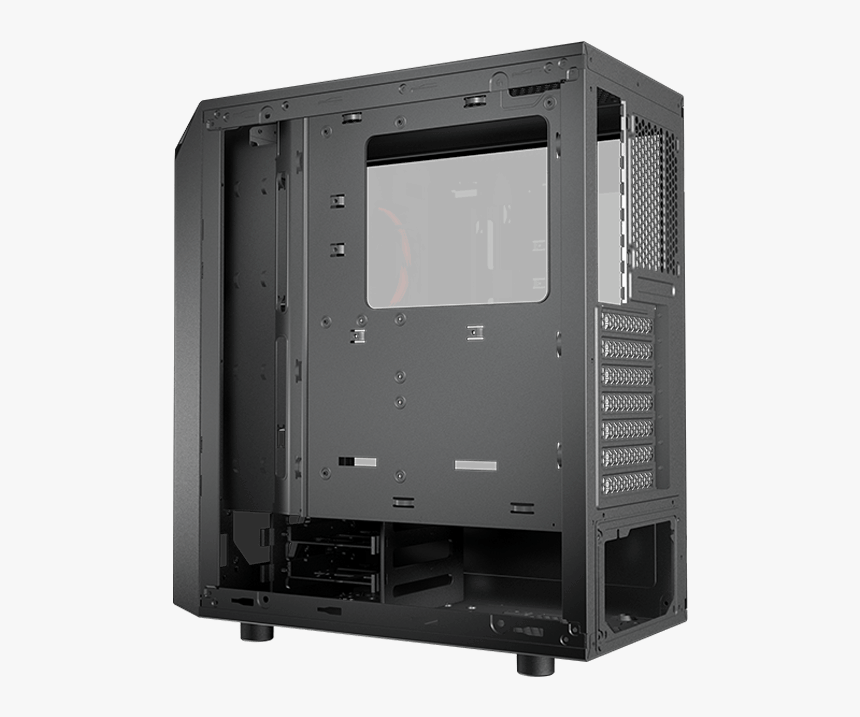 Turret Tempered Glass, No Psu, Atx, Black, Mid Tower - Cougar Case Turret Mesh, HD Png Download, Free Download