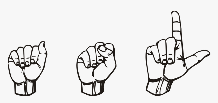 Hand Signing Png - Art In Sign Language, Transparent Png, Free Download