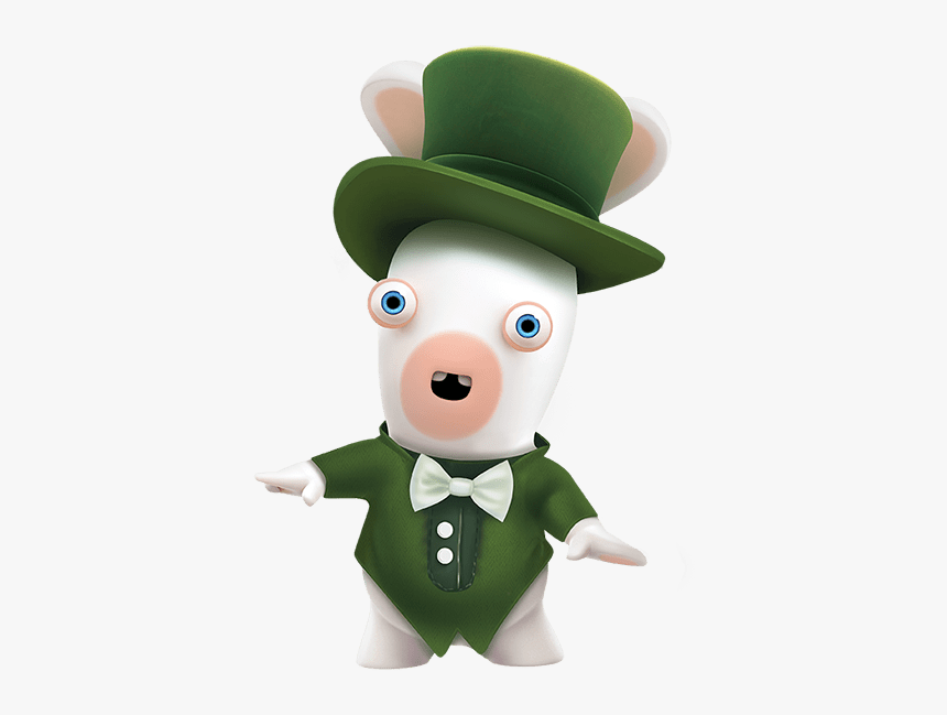 Rabb#in Green Outfit - Rabbids Crazy Rush Suits, HD Png Download, Free Download