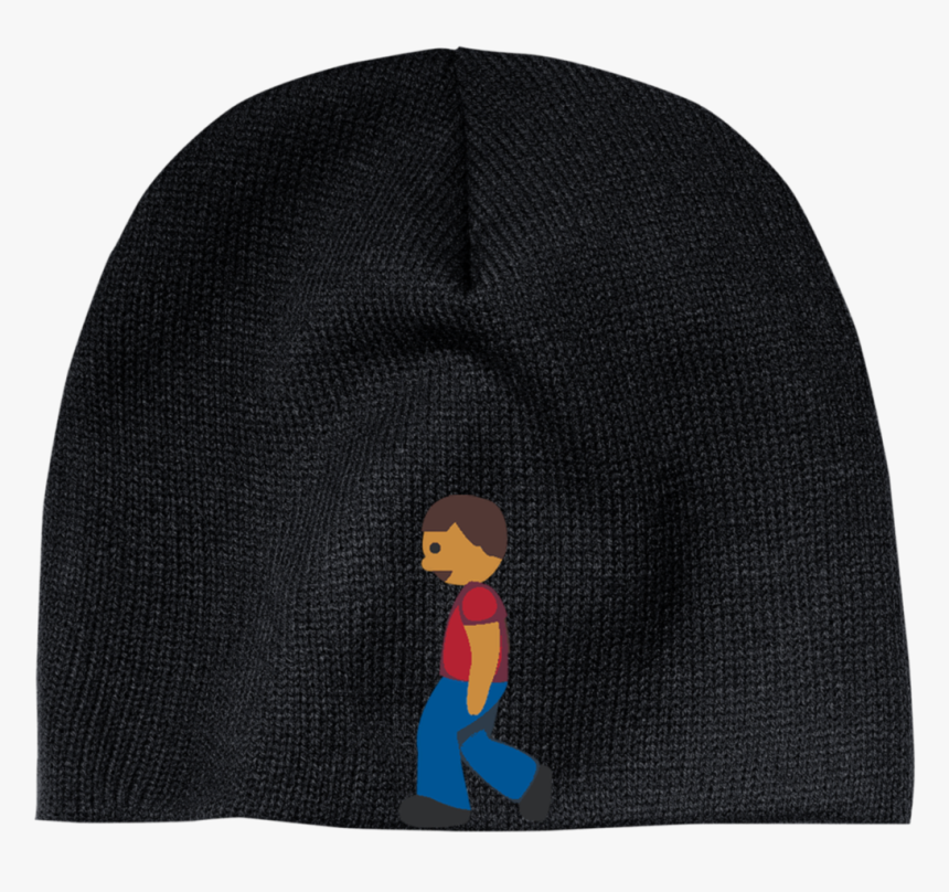 Man Walking Emoji Cp91 100% Acrylic Beanie , Png Download - Beanie, Transparent Png, Free Download