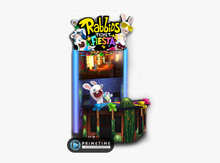 Rabbids Ticket Fiesta Arcade Game By Adrenaline Amusements - Ubisoft Arcade, HD Png Download, Free Download