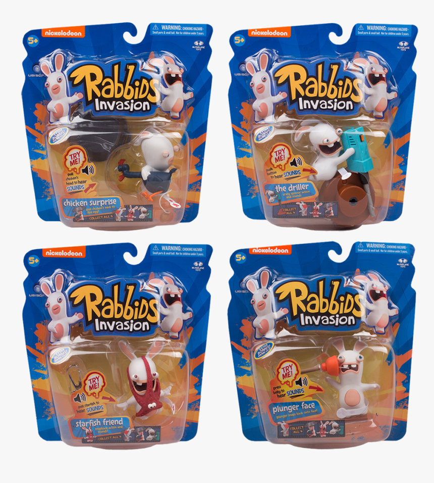 Rabbids Invasion Sounds And Action 3” Action Figure - Rabbids Sound & Action Figures, HD Png Download, Free Download