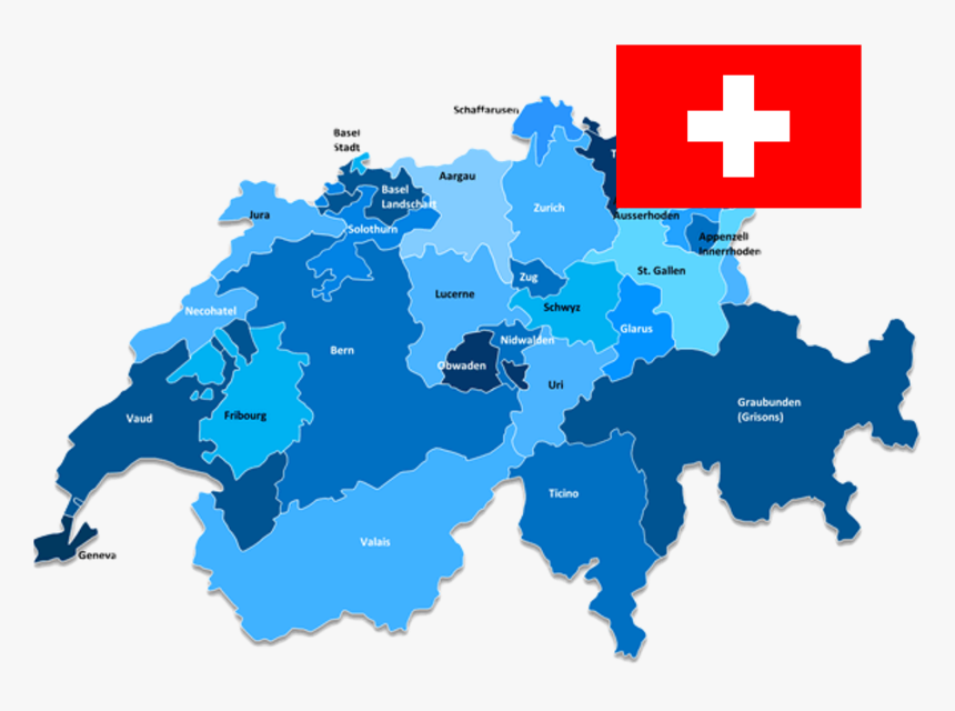 Vector Map Of Switzerland, HD Png Download, Free Download