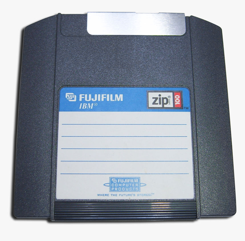 Zip 100a Transparent - Zip Floppy Disk, HD Png Download, Free Download