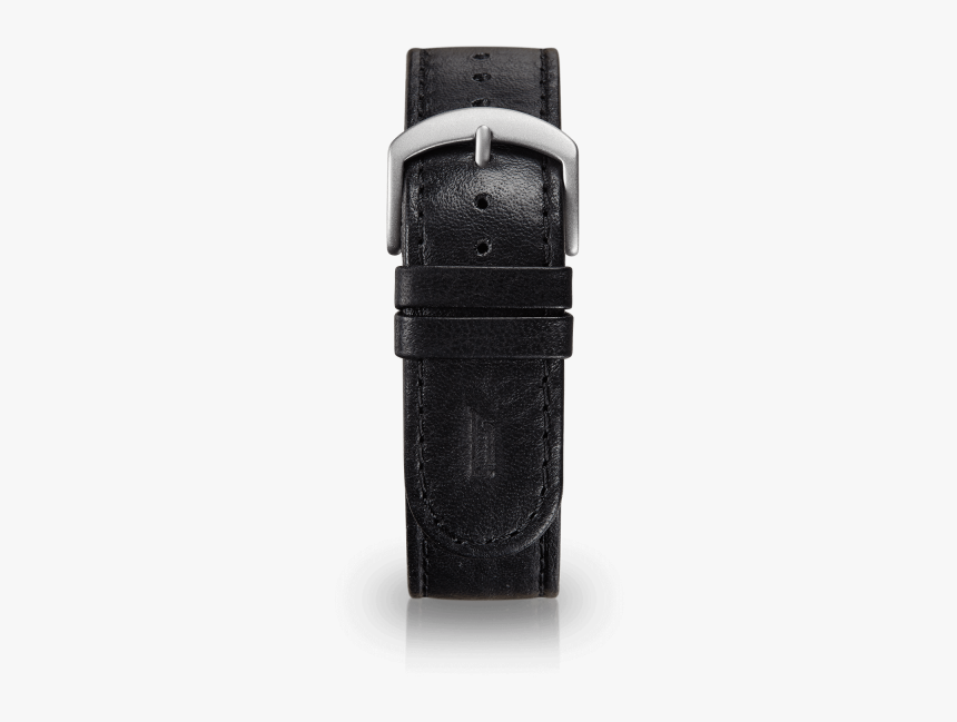 Leather Strap - Black-silver, HD Png Download, Free Download