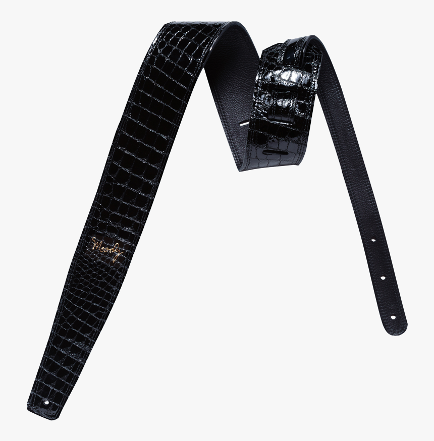 Transparent Camera Strap Png - Black Leather Guitar Straps, Png Download, Free Download