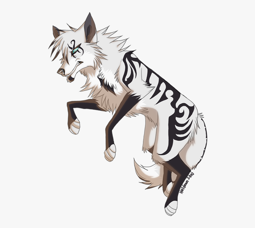 Svg Free Sled Drawing Anime - Anime Wolf Drawing, HD Png Download, Free Download