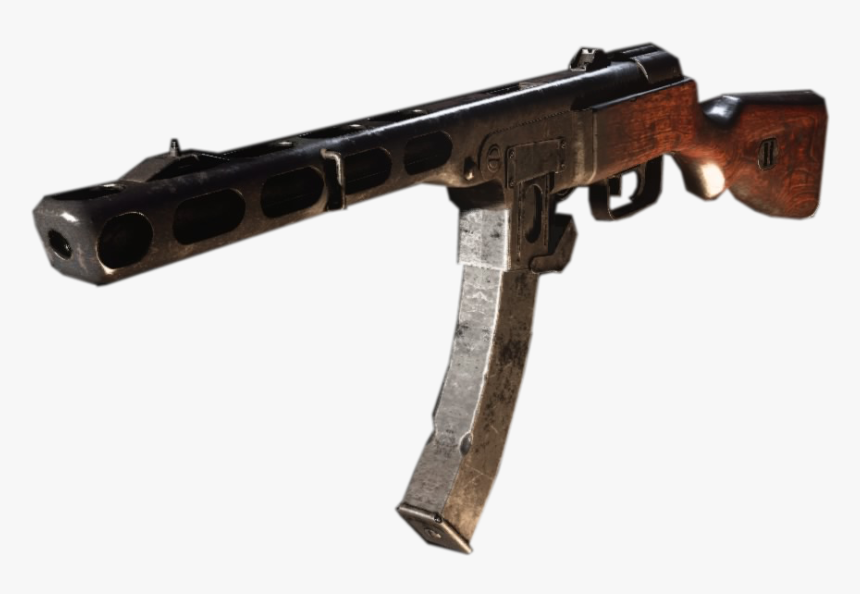 Ppsh 41（二战） - 使命召唤中文维基 - 決勝時刻 - Call Of Duty - Cod攻略资料站 - Assault Rifle, HD Png Download, Free Download