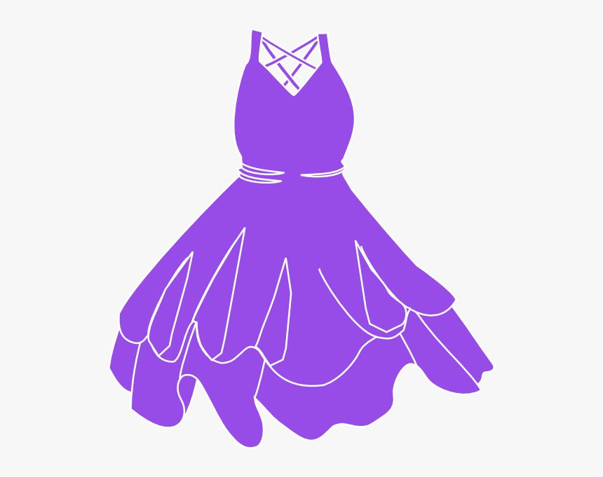 Purple Dress Clip Art, HD Png Download, Free Download
