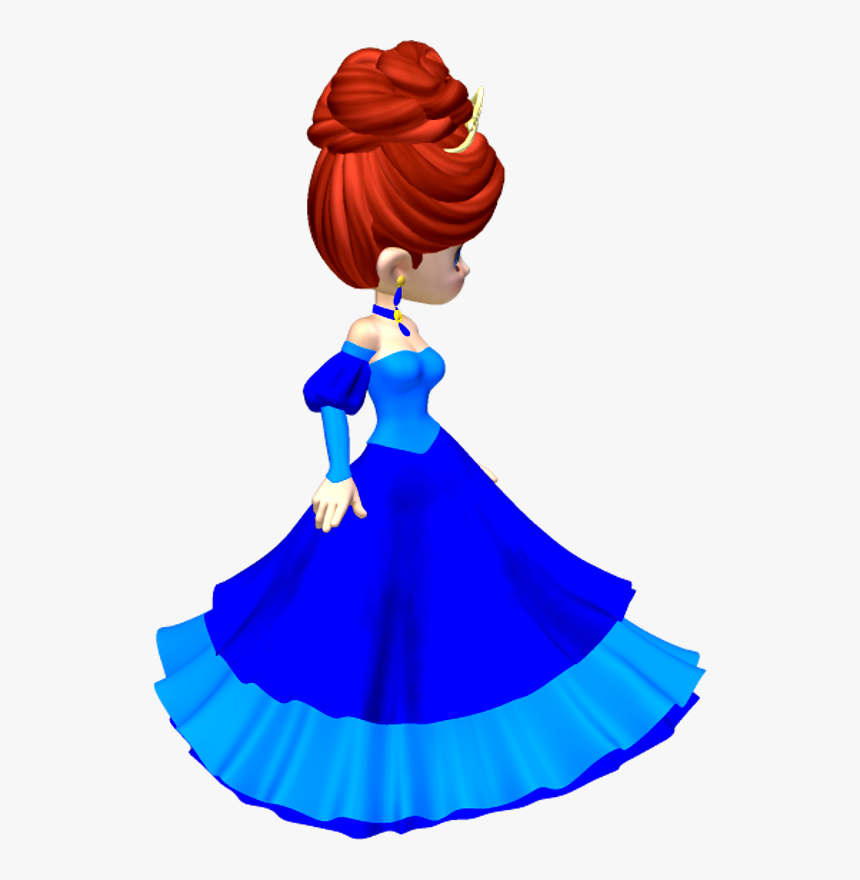 Princess In Blue Poser Png Clipart By Clipartcotttage - Princess In Pink Poser Png, Transparent Png, Free Download