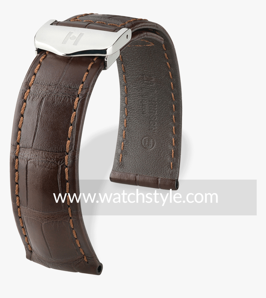 Hirsch Speed Dark Brown Matt - Bracelet Alligator Longines 19, HD Png Download, Free Download