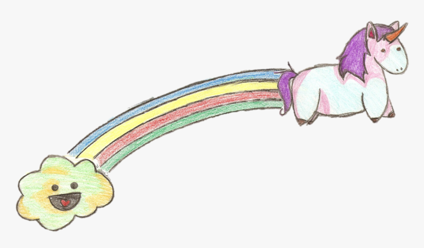 Unicorn Farting Rainbows Png , Png Download - Unircorn Farting Rainbows, Transparent Png, Free Download