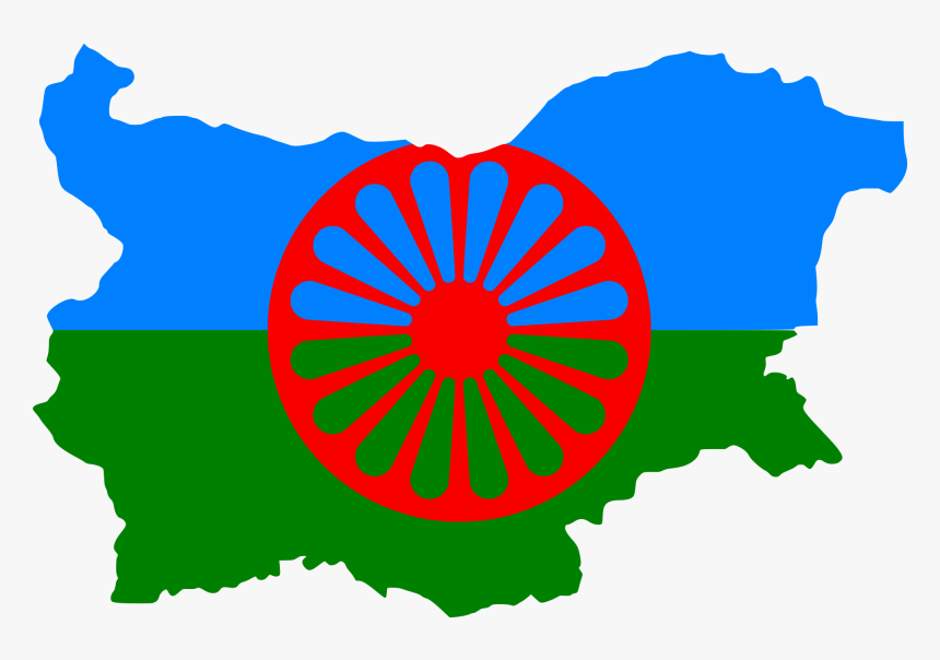 Clip Art Romani Flag - Bulgaria Flag Map, HD Png Download, Free Download