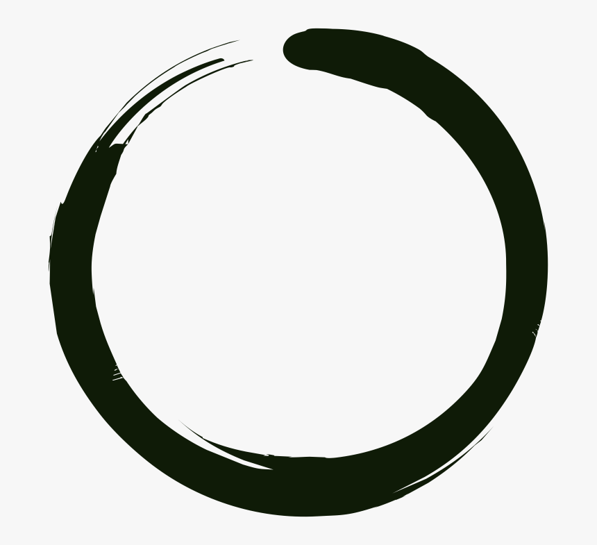 Zen Black Enso - Circle, HD Png Download, Free Download