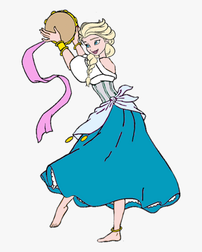 Elsa As A Gypsy Girl By Darthranner83 - Elsa Esmeralda Disney, HD Png Download, Free Download