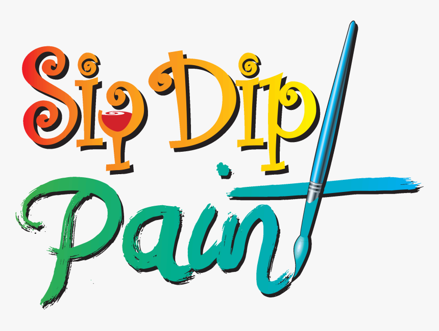 Sip And Dip Painting Gif Sip And Dip Painting Clipart - Paint Sip And Dip, HD Png Download, Free Download