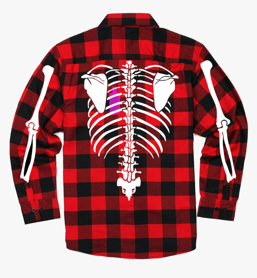 Skelton Heart Flannel - Sweater, HD Png Download, Free Download