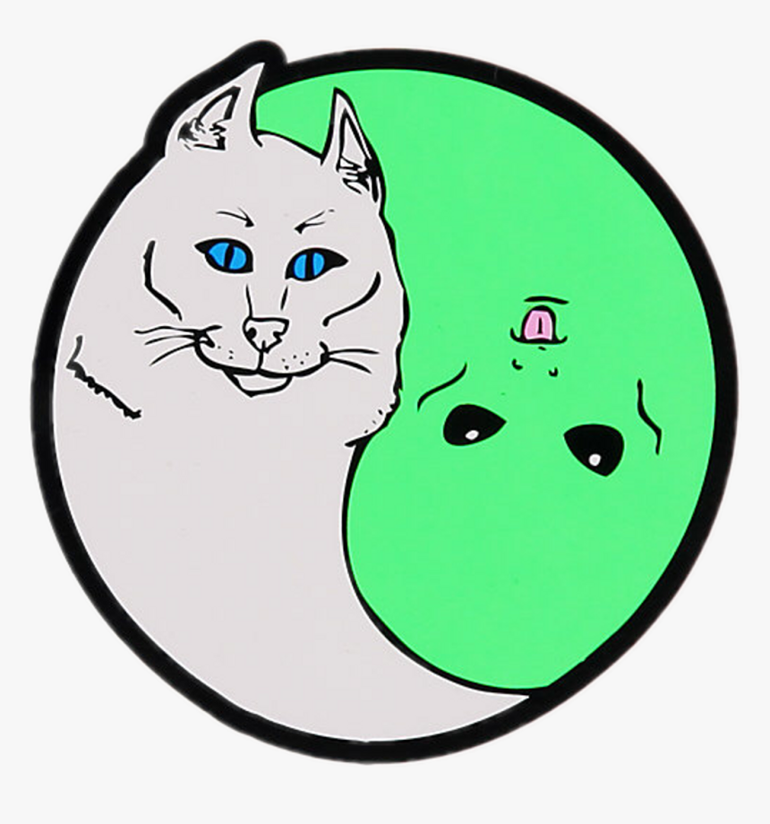 Cat Clipart N Dip Rip - Ripndip Cat And Alien, HD Png Download, Free Download