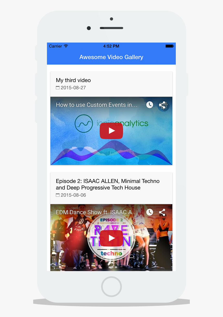 Ionic Youtube Video Player, HD Png Download, Free Download